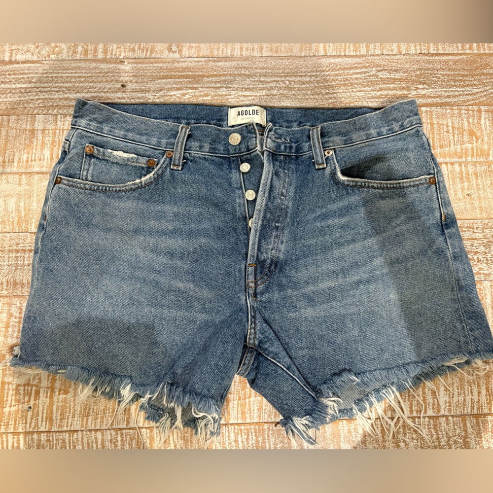 Agolde Blue Denim‎ Shorts